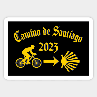 Camino de Santiago de Compostela Male Cyclist 2023 Sticker